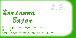 marianna bajor business card
